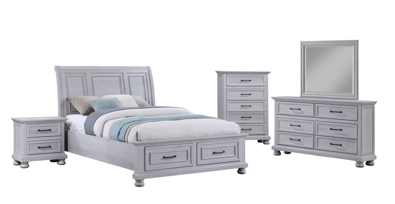 Kylie Queen Sleigh Storage Bed