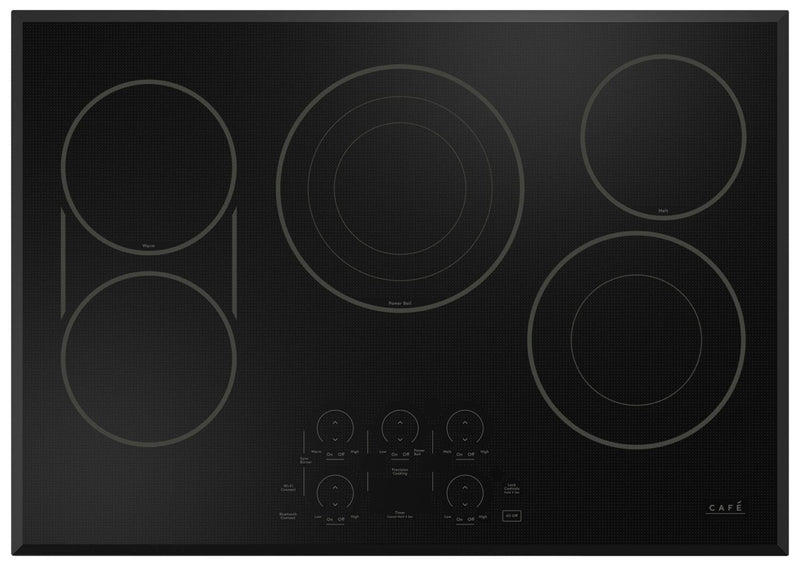 Cafe 30\" 5-Element Electric Cooktop - Black - CEP90301TBB 