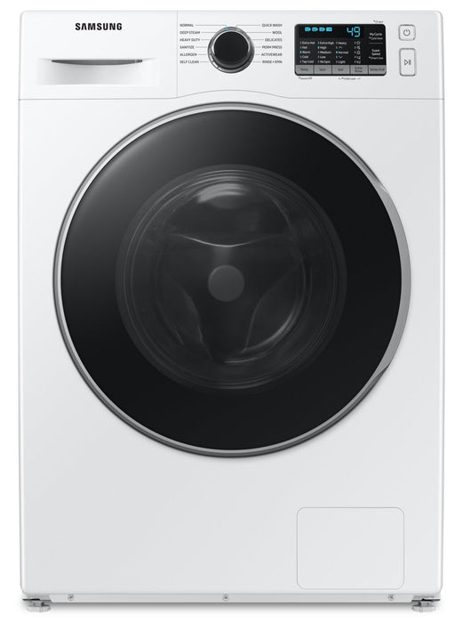 Samsung 24\" 2.9 Cu. Ft. Front-Load Steam Washer - White - Stackable - WW25B6800AW/AC 