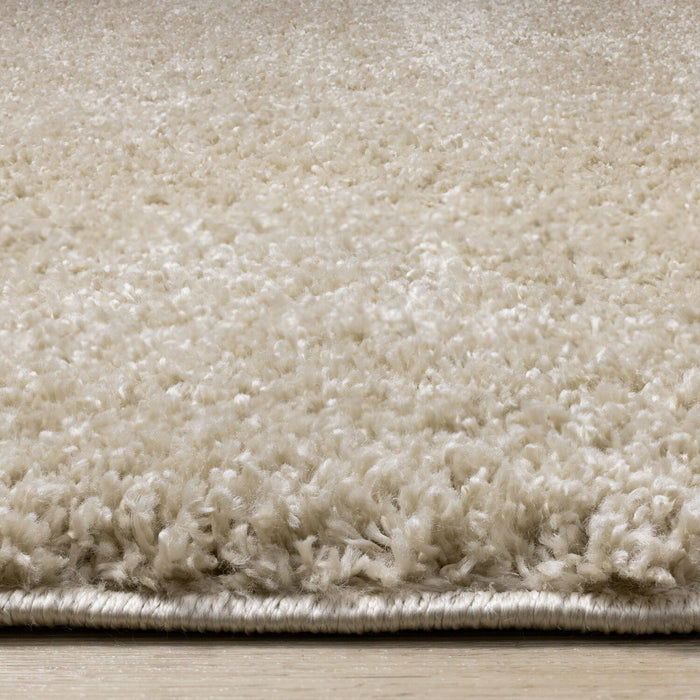 Pascal Beige Shag Area Rug - 5'3\" x 7'7\"