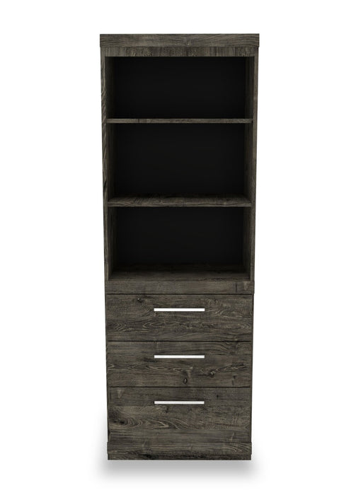 Camden 3-Piece Entertainment Centre with Storage and Cable Management for TVs up to 65\" - Alabaster Oak