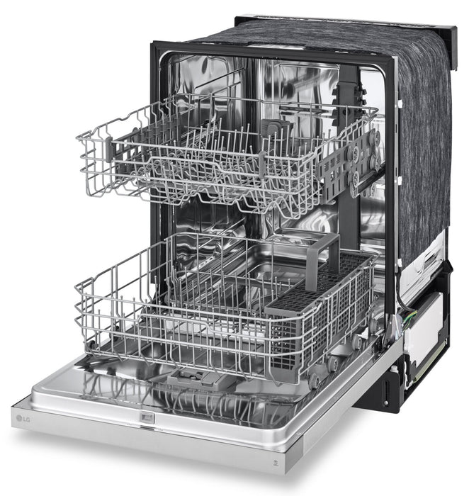 LG 24\" 52 dBA Built-In Front-Control Dishwasher with Dynamic Dry - Platinum Silver - LDFC2423V 