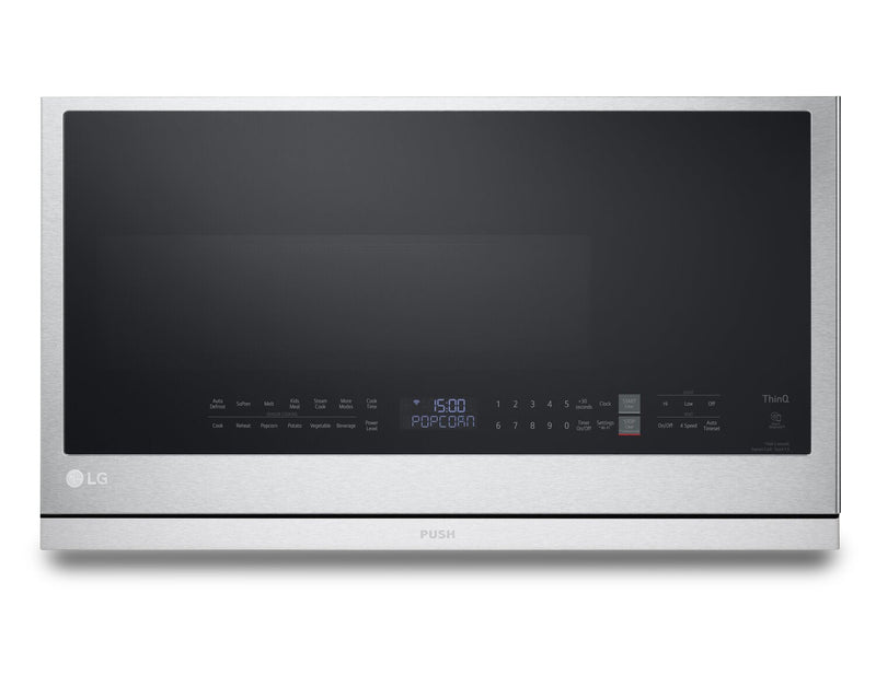 LG 2.1 Cu. Ft. Over-the-Range Microwave with ExtendaVent™ and Sensor Cooking - Smudge Proof Stainles… 