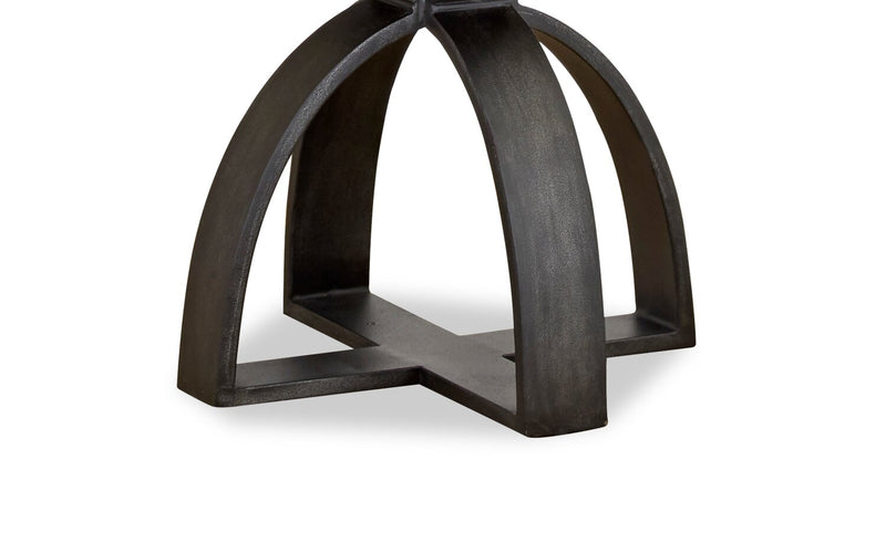 Brewer 20” Industrial Solid Wood Round End Table - Rustic Honey