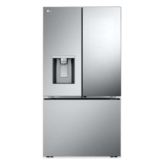 LG 36\" 26 Cu. Ft. French-Door Counter-Depth MAX™ Refrigerator - Smudge Proof Stainless Steel - LRYKC… 