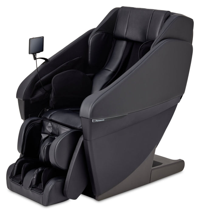 Panasonic Real Pro ULTRA Prestige™ 33.5\" Black High-Quality Synthetic Leather Reclining Massage Chair 