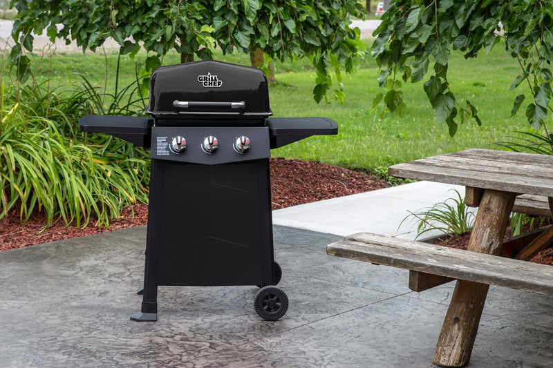 Grill Chef 24,000 BTU 3-Burner LP Gas BBQ - GCC310CRP 