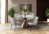 Alwin 5pc Dining Set with Table & 4 Chairs - Grey