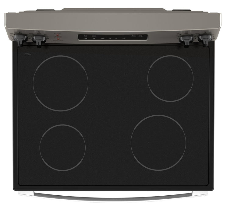 GE 5 Cu. Ft. Electric Range with Self Clean and 4 Burners - Slate - JCB630ETES 
