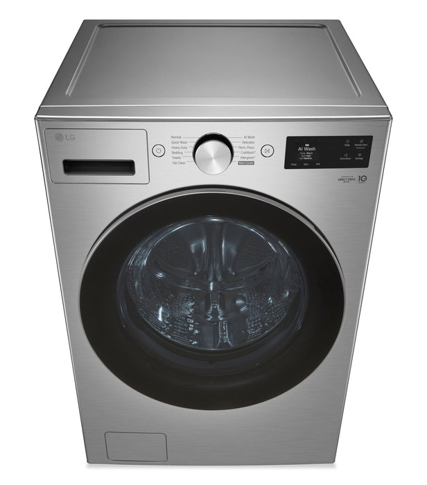LG 5.2 Cu. Ft. Smart Front-Load High-Efficiency Steam Washer - Graphite Steel - WM5800HVA