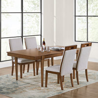 Ember 5pc Dining Set with Table & 4 Chairs, 74-92