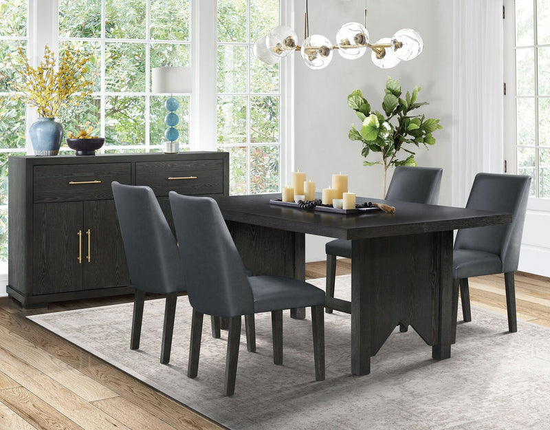 Emery 5-Piece Dining Set - Brown