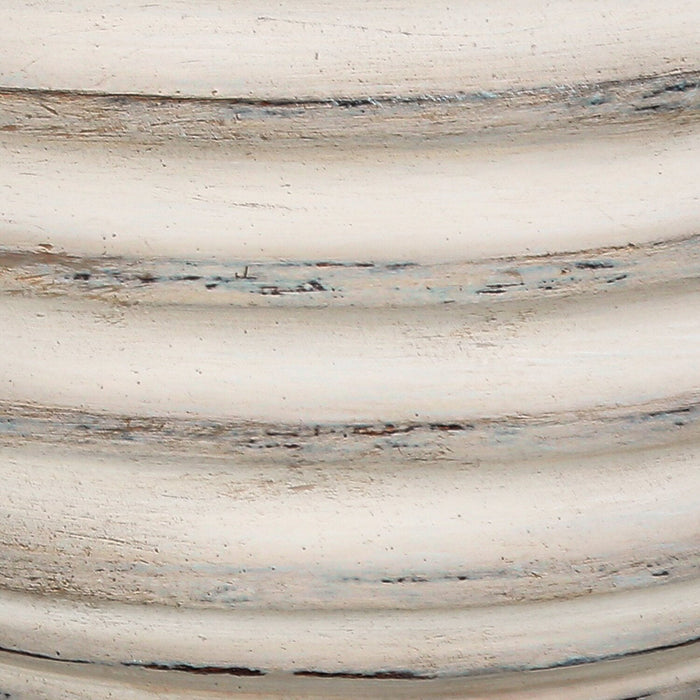 28\" Cream Textured Resin Table Lamp