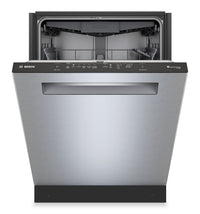 Bosch 500 Series 24” 44 dBA Built-In Dishwasher - Anti-Fingerprint Brushed Steel - SHP65DM5N 