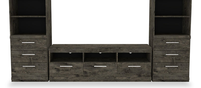 Camden 3-Piece Entertainment Centre with Storage and Cable Management for TVs up to 65\" - Alabaster Oak