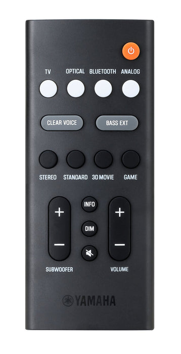 YAMAHA 2.1 CH Dolby Digital Compact Soundbar with Wireless Subwoofer (SR-C30A) 