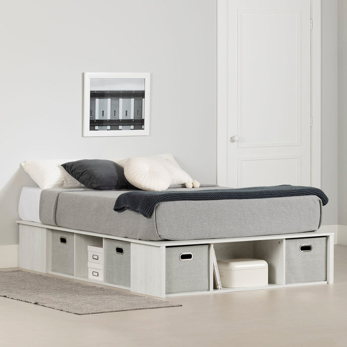 Everley Full Platform Bed - White