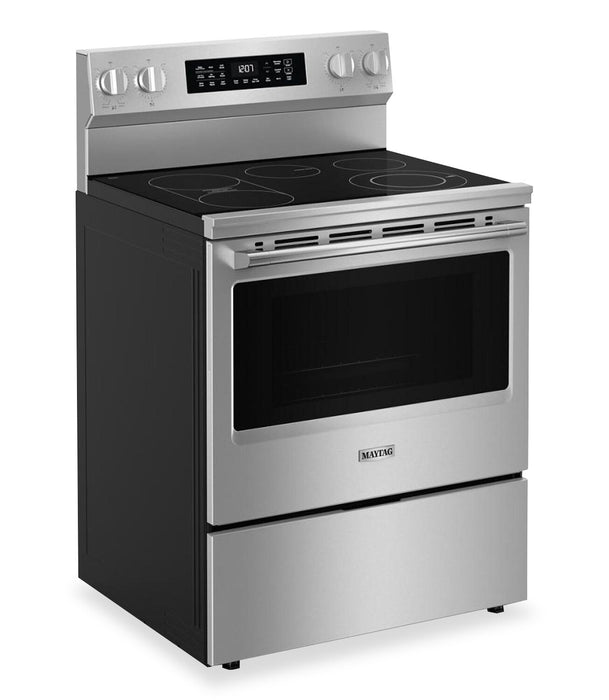 Maytag 30\" 5.3 Cu. Ft. Electric Range with No Preheat Air Fry - Stainless Steel - YMFES7030SZ