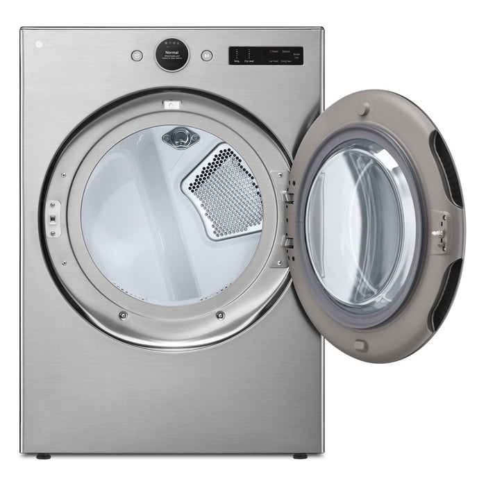 LG 7.4 Cu. Ft. Smart Electric Dryer with Steam - Graphite Steel - Stackable - DLEX5500V 
