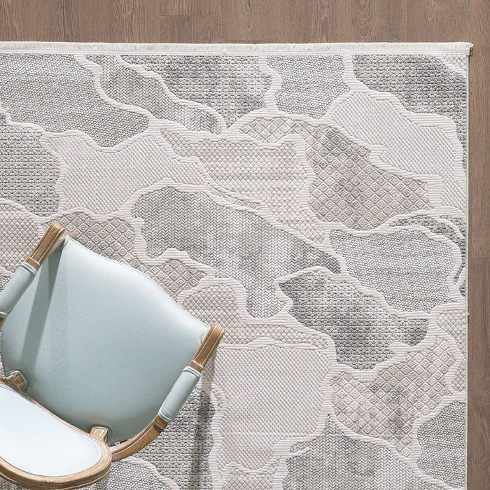 Cove Waves Grey Area Rug - 7'11\" x 10'10\"