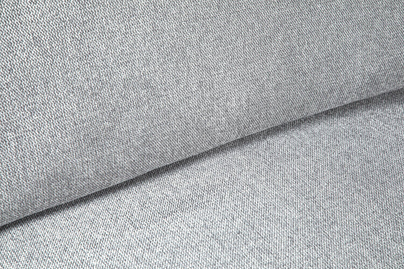 Scott Living Evolve Modular 4-Piece Grey Linen-Look Fabric Sectional with Feather Down Seat Cushions