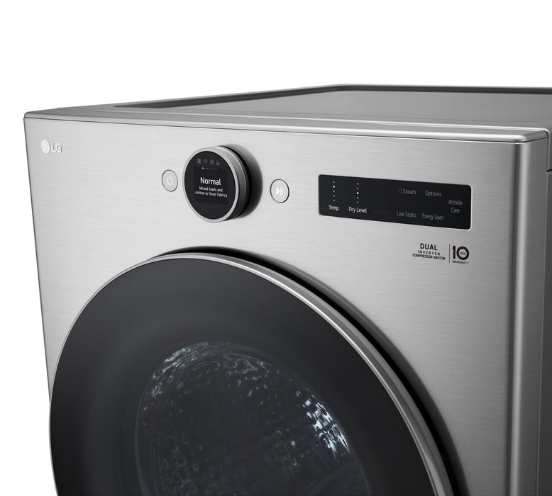 LG 7.8 Cu. Ft. 6-Motion DirectDrive® Electric Dryer with Heat Pump - DLHC5502V