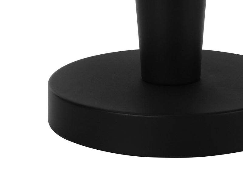 24\" Black Metal 2-Piece Set, with Two Table Lamps and USB Charging