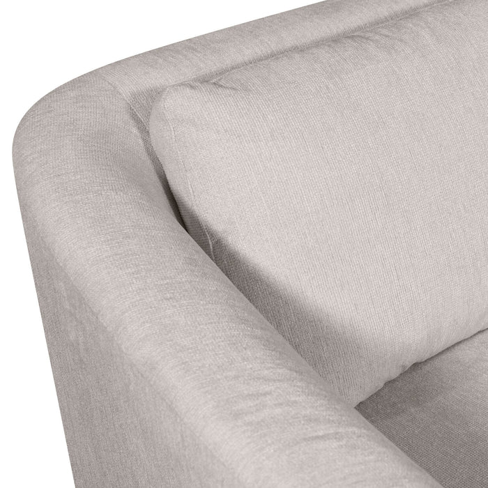 Envy 5-Piece Left-Facing Chenille Fabric Sleeper Sectional with Storage Chaise - Fog Grey