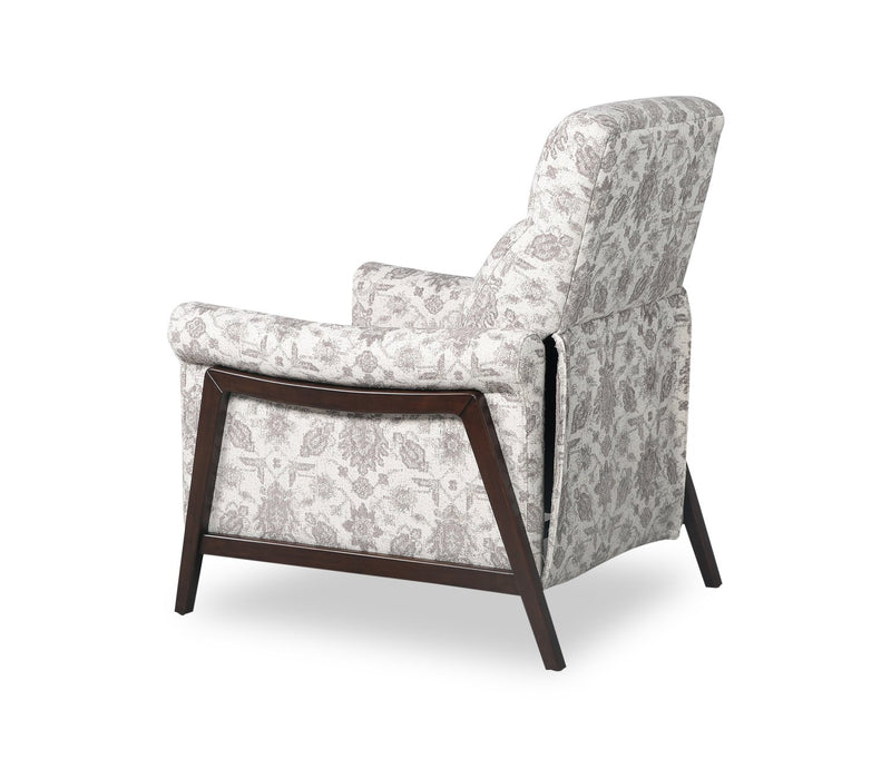 Mallie 32\" Limbu Slate Multicolour Chenille Fabric Pushback Reclining Chair