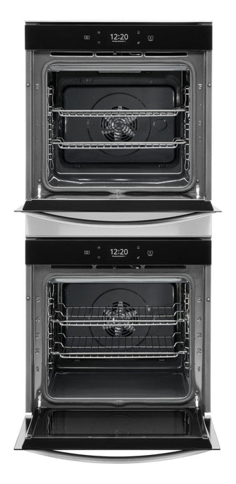 Whirlpool 24\" 5.8 Cu. Ft. Electric Double Wall Oven with True Convection - Fingerprint Resistant Sta… 