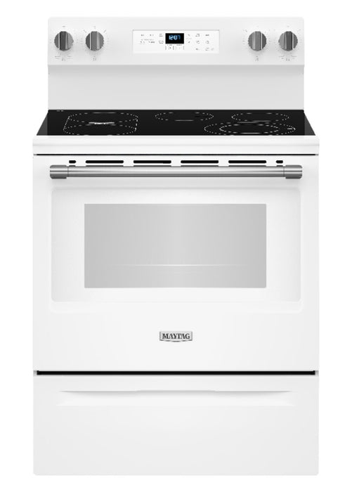 Maytag 30\" 5.3 Cu. Ft. Electric Range with No Preheat Air Fry - White - YMFES6030RW