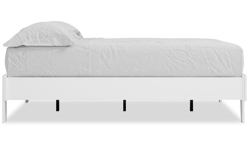 Wolf Platform Bed, White - Full Size 