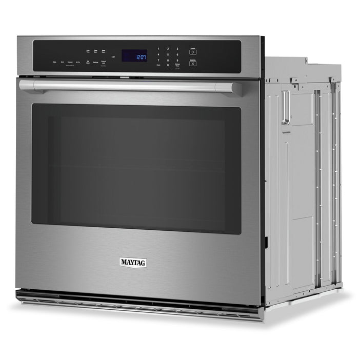 Maytag 30\" 5 Cu. Ft. Electric Single Wall Oven with True Convection - Fingerprint Resistant Stainles… 