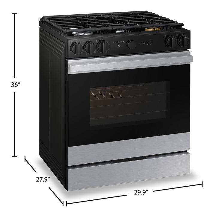 Samsung Bespoke 5 Series 6 Cu. Ft. Gas Range with Air Fry - NSG6DG8500SRAA