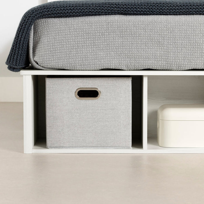 Everley Twin Storage Bed - White