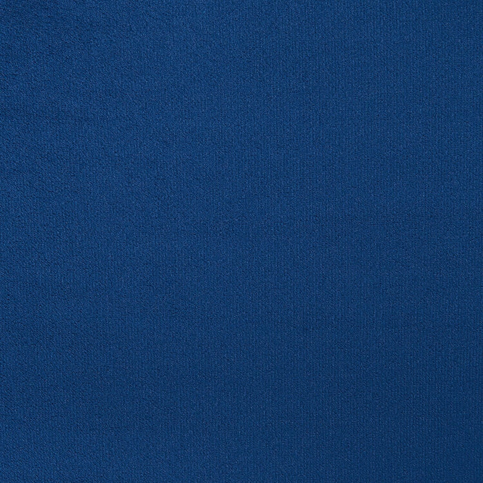 Gabi Upholstered Bed in Blue Velvet Fabric with Gold Finish Legs, Button Tufted - Queen Size 