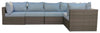 Naples Patio Corner Chair - Grey