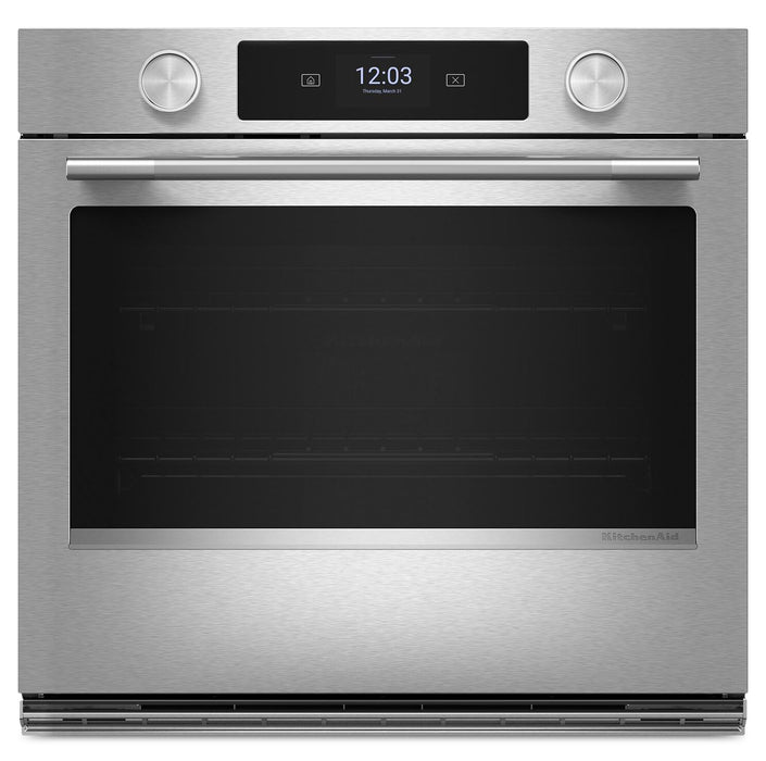 KitchenAid 30\" Smart Electric Single Wall Oven – PrintShield Stainless Steel - KOES730SPS