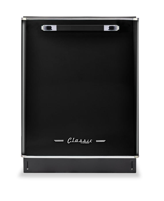 Classic Retro by Unique 24\" 45 dBA Top-Control Dishwasher - Midnight Black - UGP-24CR DW B