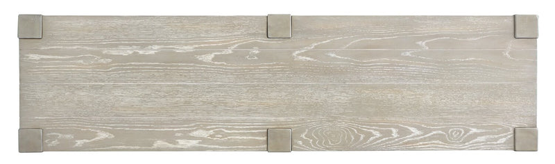 Clifford 64” Contemporary Solid Wood Sofa Table with Shelves - Calico Grey