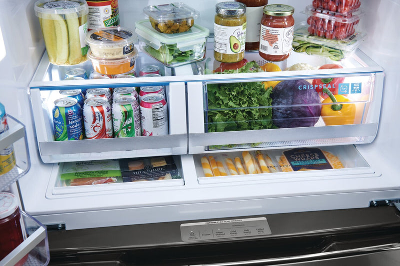 Frigidaire Gallery 36\" 21.5 Cu. Ft. Counter-Depth 4-Door French-Door Refrigerator - Smudge-Proof® … 