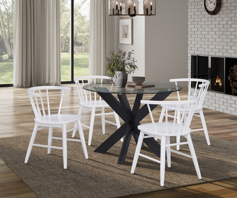 Remi Spindle Dining Chair - White
