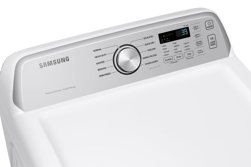 Samsung 5.3 Cu. Ft. Top-Load Washer and 7.4 Cu. Ft. Electric Dryer - White 