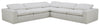 Sky Modular 5-Piece Fabric Power Reclining Sectional with Removable Feather Down Cushions - Nathan Wheat