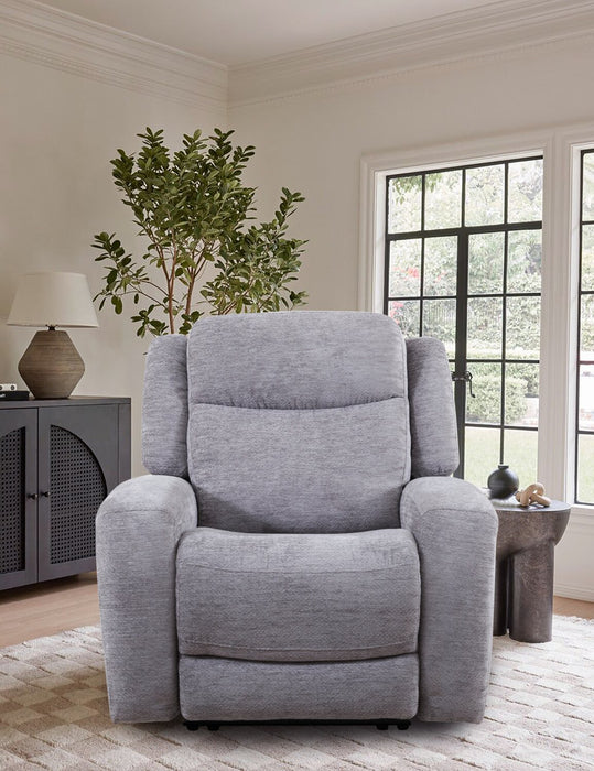 Atlantis 38\" Dove Grey Fabric Power Reclining Chair with USB Port 