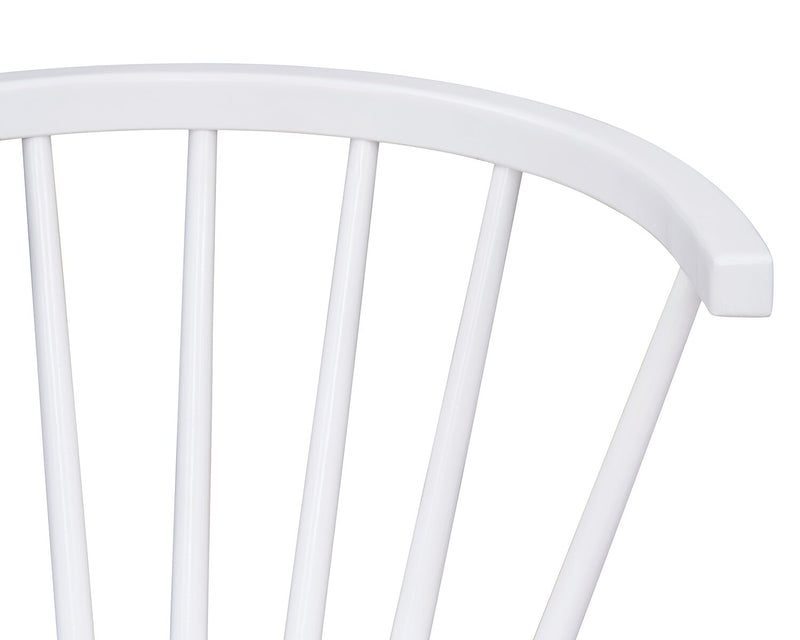 Remi Spindle Dining Chair - White