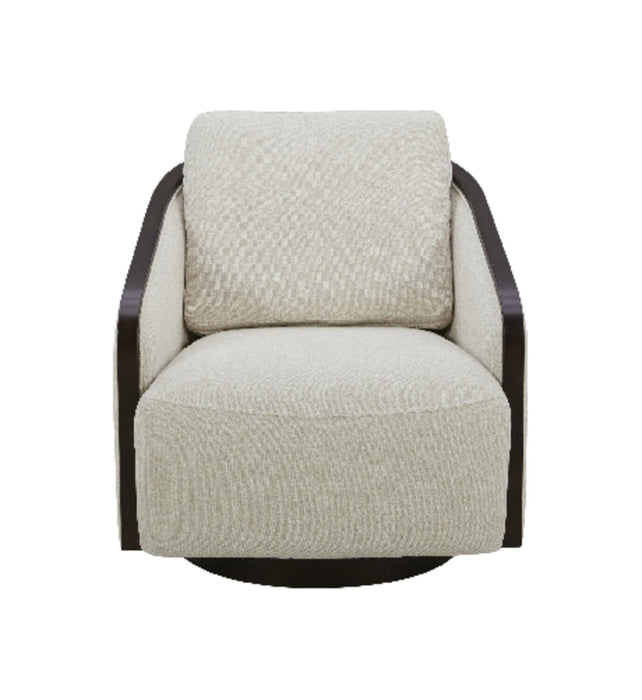 Dolce Swivel Accent Chair - Taupe