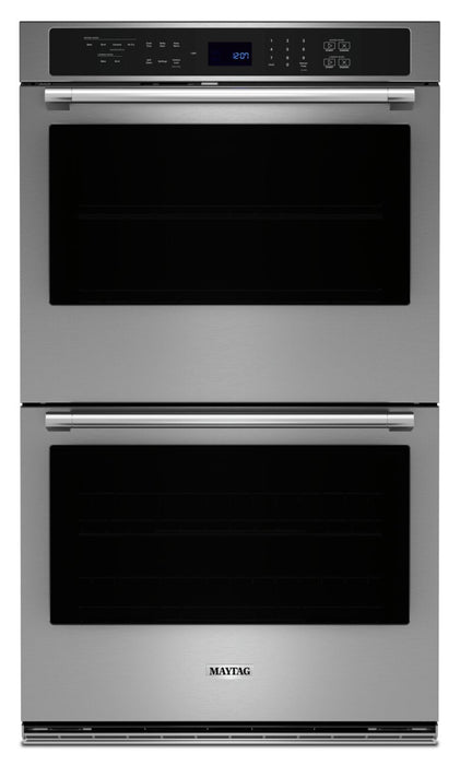 Maytag 27\" 8.6 Cu. Ft. Electric Double Wall Oven with True Convection - Fingerprint Resistant Stainl… 