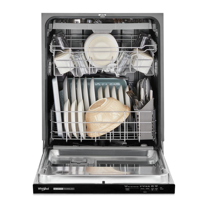 Whirlpool 24\" 51 dBA Built-In Top-Control Dishwasher with Third Rack - Fingerprint Resistant Stainle… 