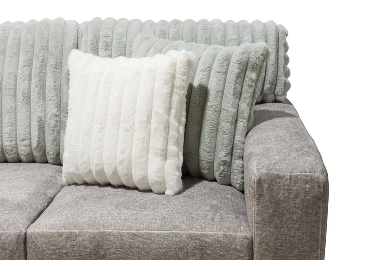 Koda 2-Piece Chenille Left-Facing Sectional - Plush Paloma